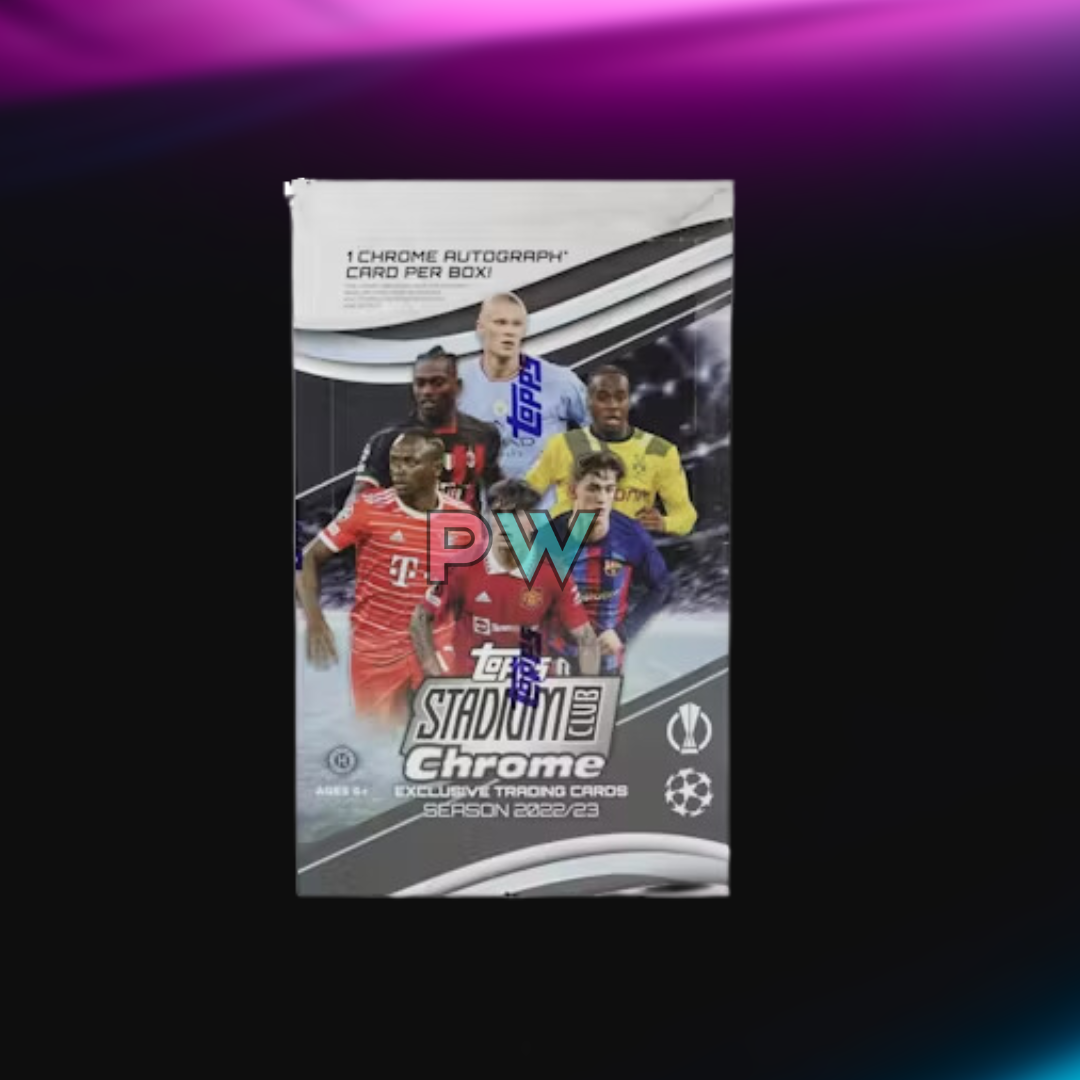 2022/23 Topps UEFA Club Competitions Stadium Club Chrome Soccer Hobby Box