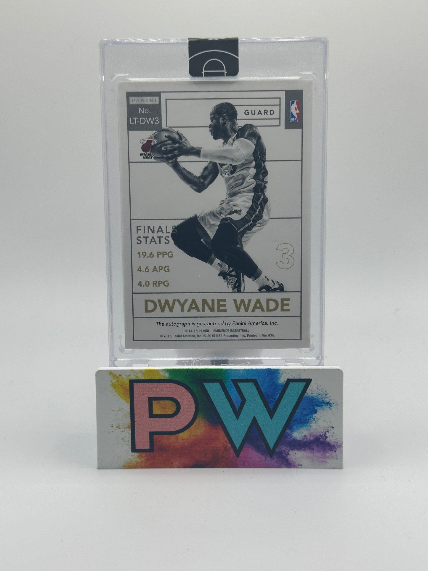 DWYANE WADE 2014 EMINENCE FINE SILVER AUTO /10