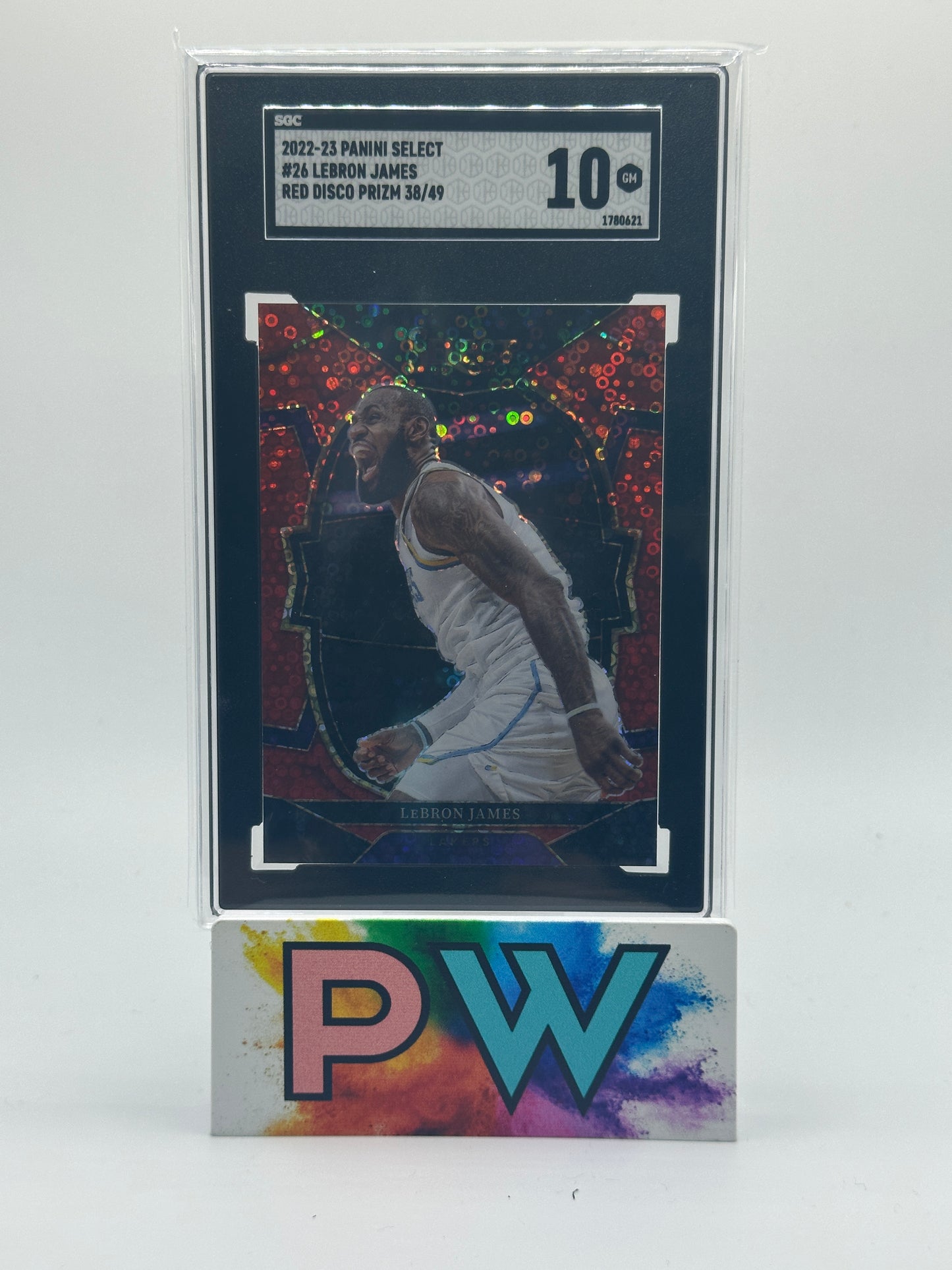 LEBRON JAMES 2022 SELECT RED DISCO /49 SGC 10