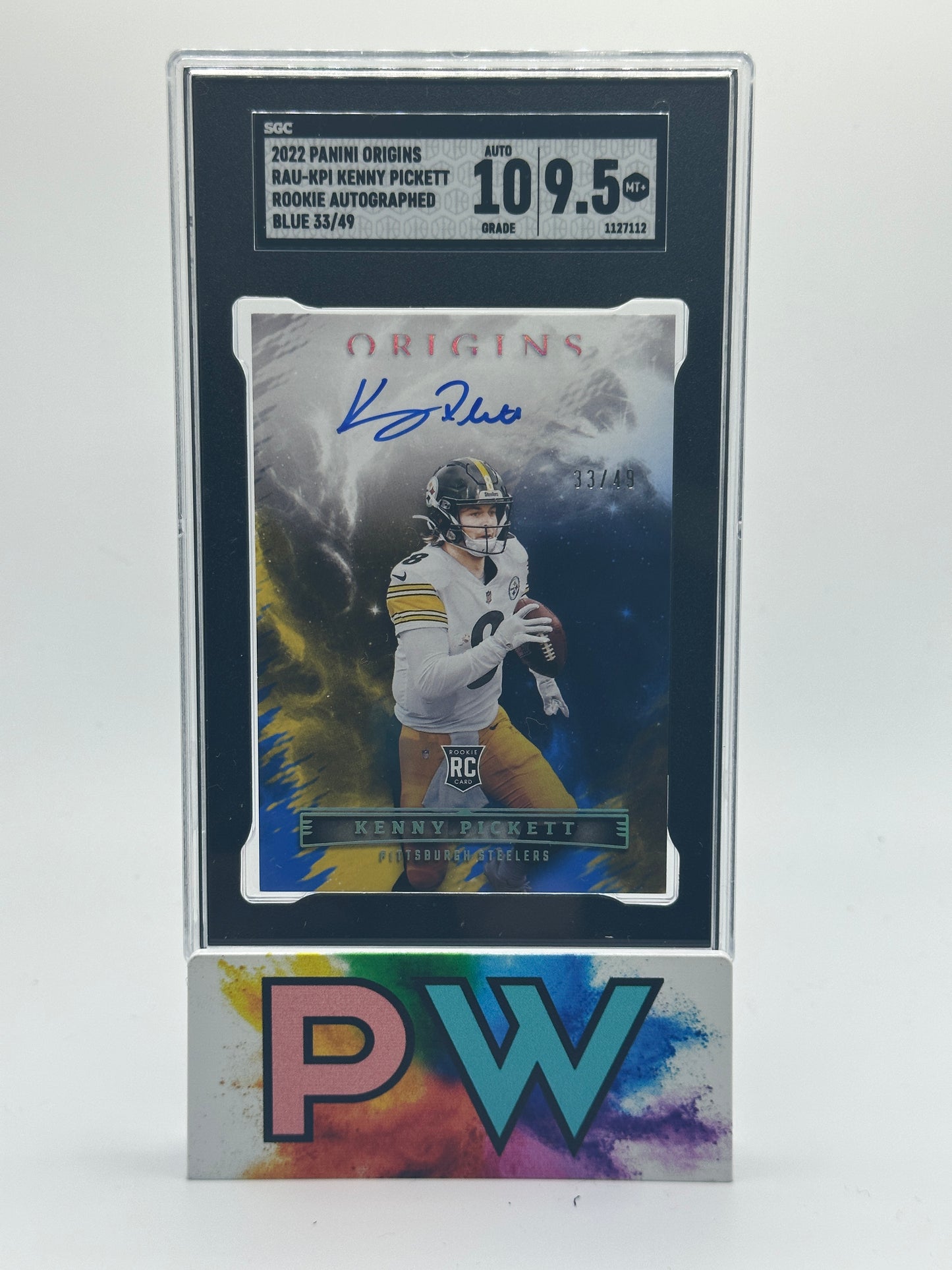 KENNY PICKETT 2022 ORIGINS AUTO BLUE /49 SGC 9.5