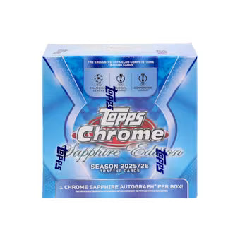 25/26 TOPPS CHROME UEFA CLUB COMPETITIONS SAPPHIRE